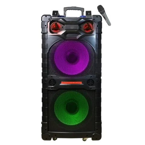 TOPTECH AXEL-215 Rechargeable 2x15" Bluetooth Party Speaker with LED Lights
