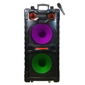 TOPTECH AXEL-215 Rechargeable 2x15" Bluetooth Party Speaker with LED Lights