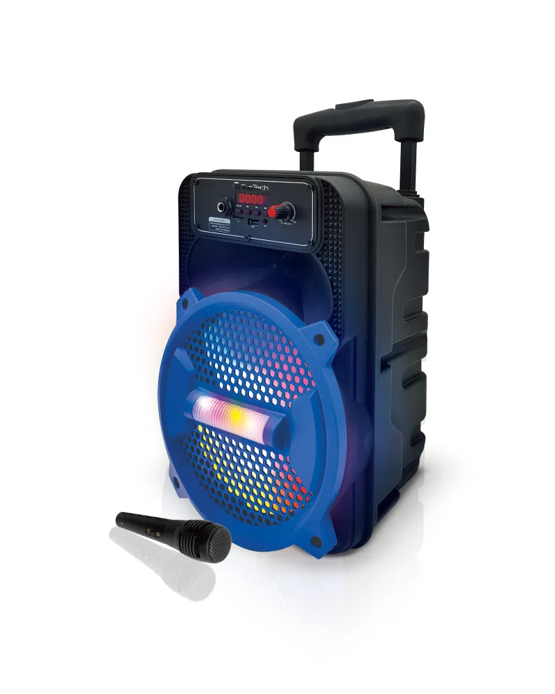 TOPTECH Rock-8 Bluetooth Speaker, 1800W Power, Disco Lights, Microphone, Portable