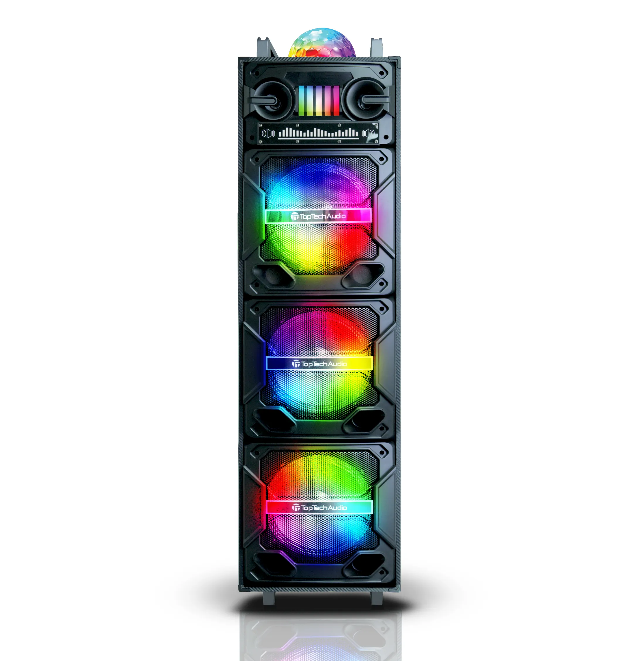 TOPTECH Star-310 Bluetooth Party Speakers with Disco Lights & Wireless Microphone