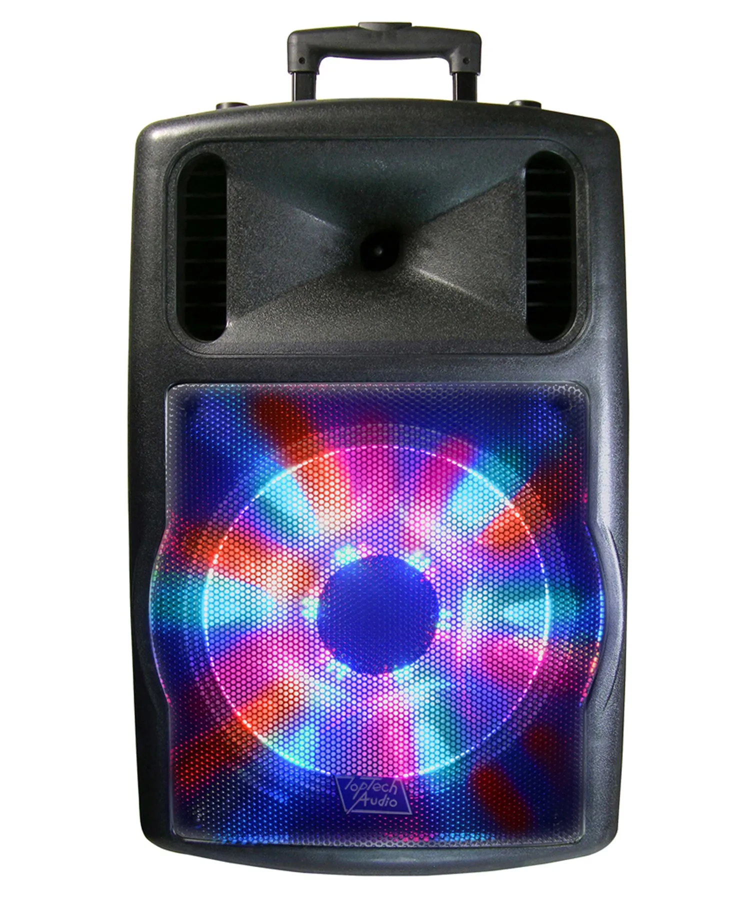 TOPTECH TTR 112 B, 12'' Bluetooth Party Speaker with Disco Light, 1600W, 360° Sound, and 33ft Range