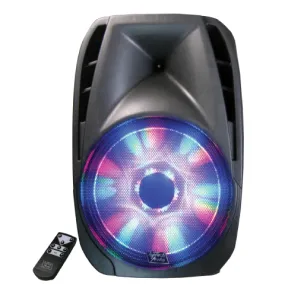 TOPTECH TTR-115 BT 15'' Bluetooth Speaker, 2200W, LED Lights & 5H Playtime