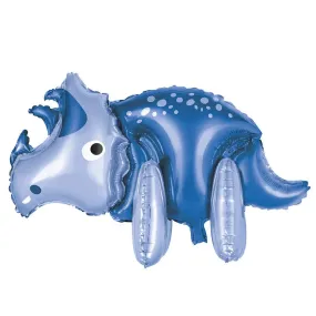 Triceratops Dinosaur Standing Foil Balloon - AIR-FILL