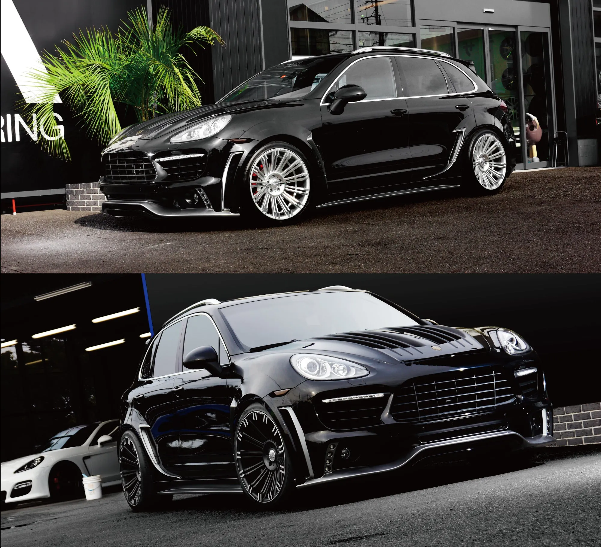 Wald for Porsche Cayenne 958 Sports Line Black Bison Widebody Kit