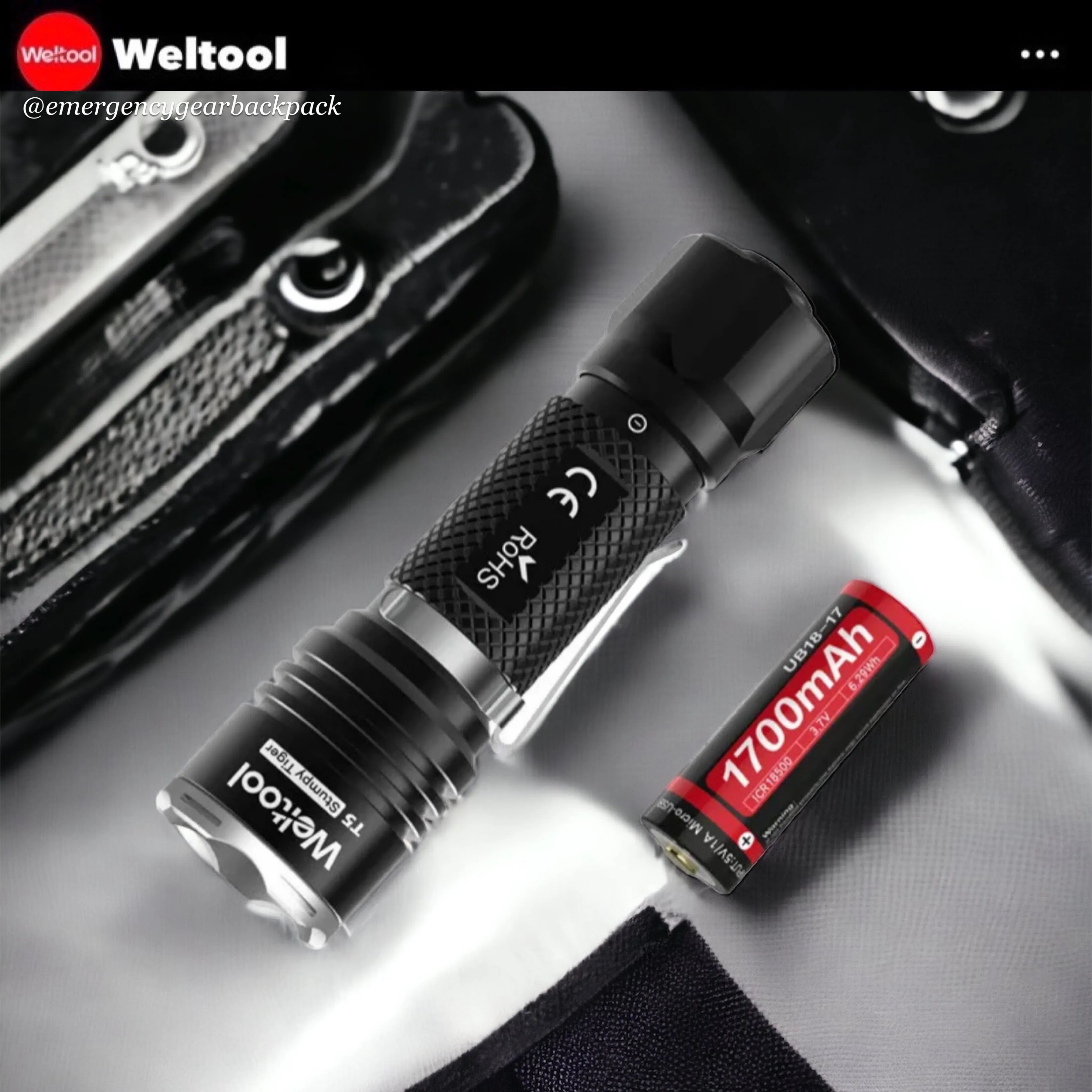 Weltool T5 420LMS 191M Compact Tactical Flashlight