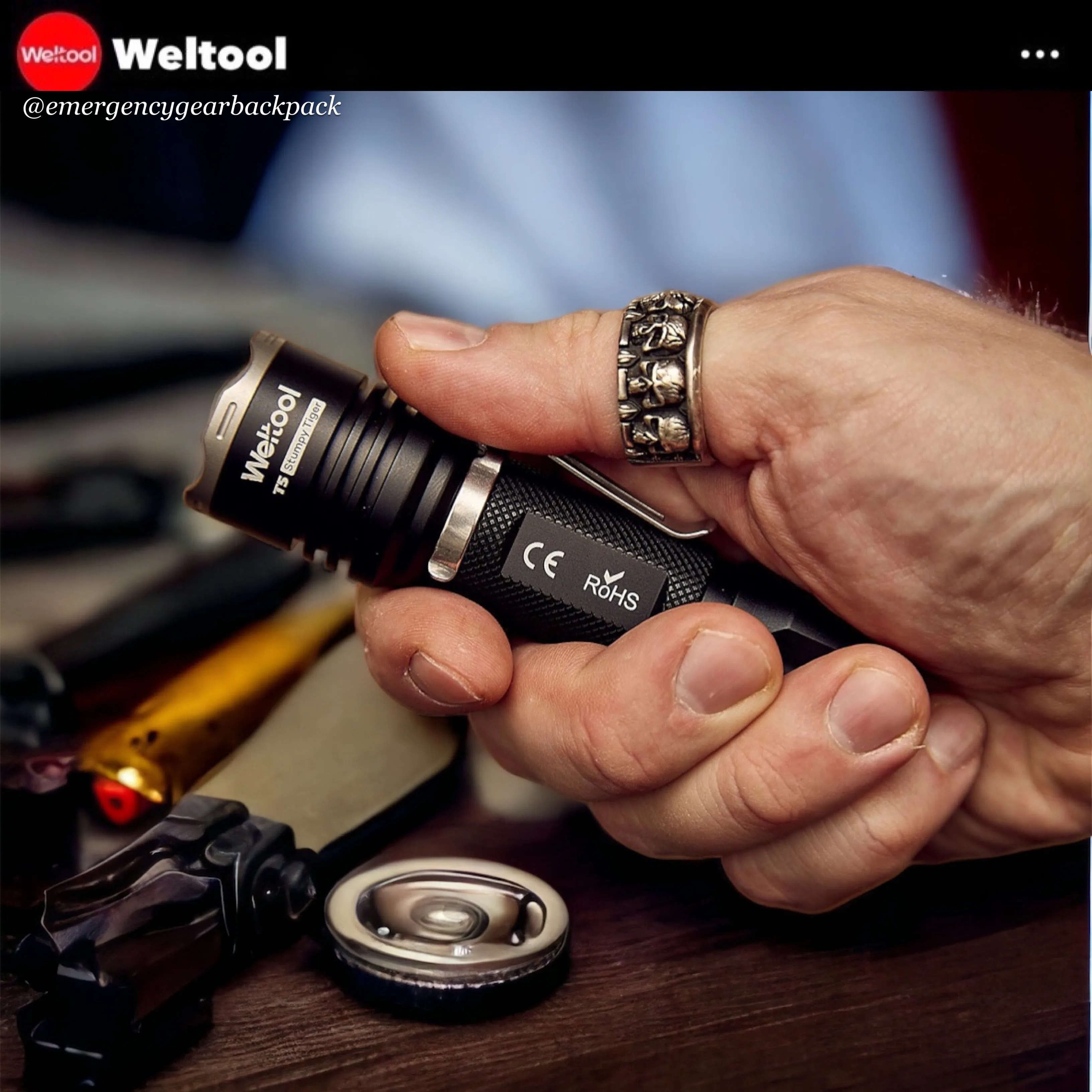 Weltool T5 420LMS 191M Compact Tactical Flashlight