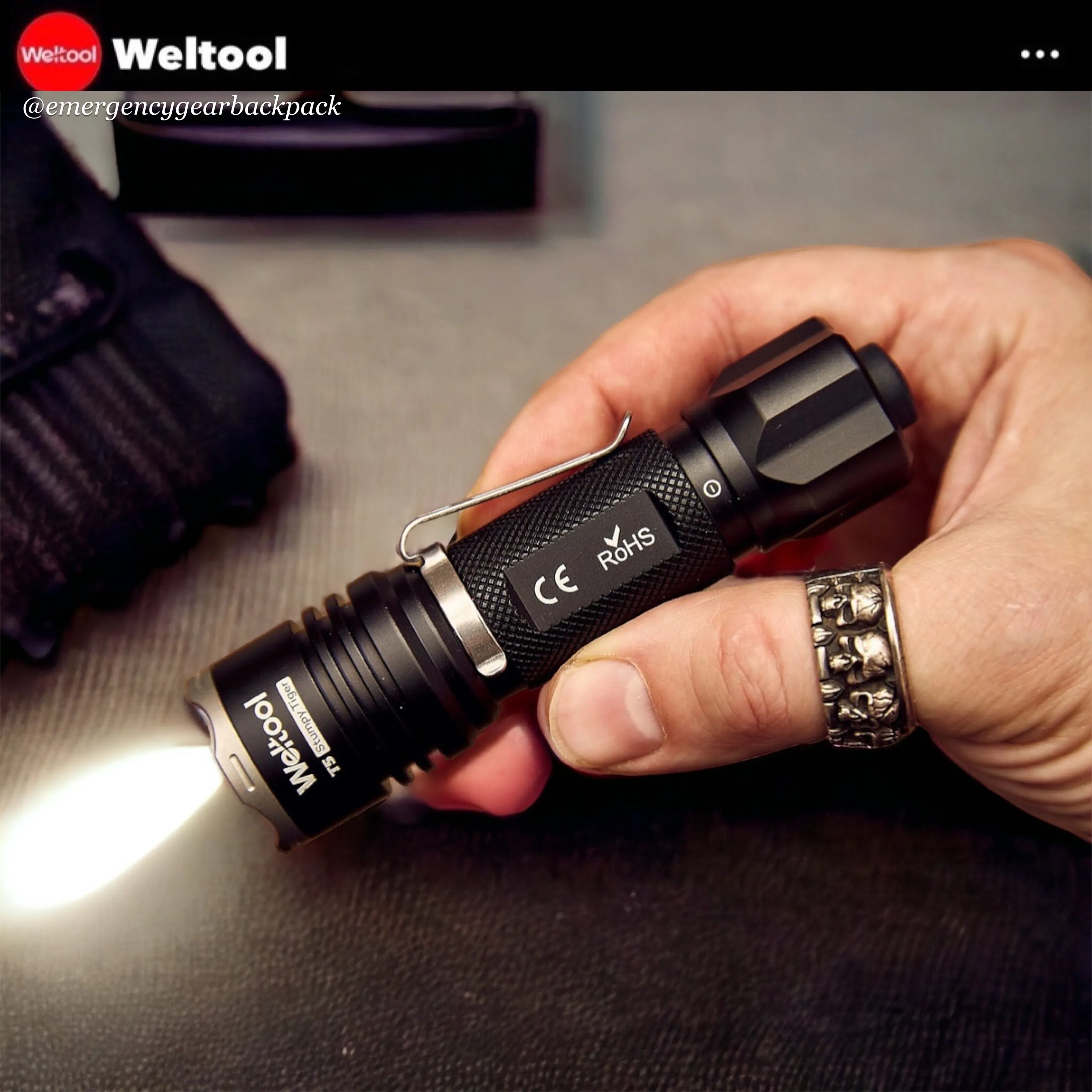 Weltool T5 420LMS 191M Compact Tactical Flashlight