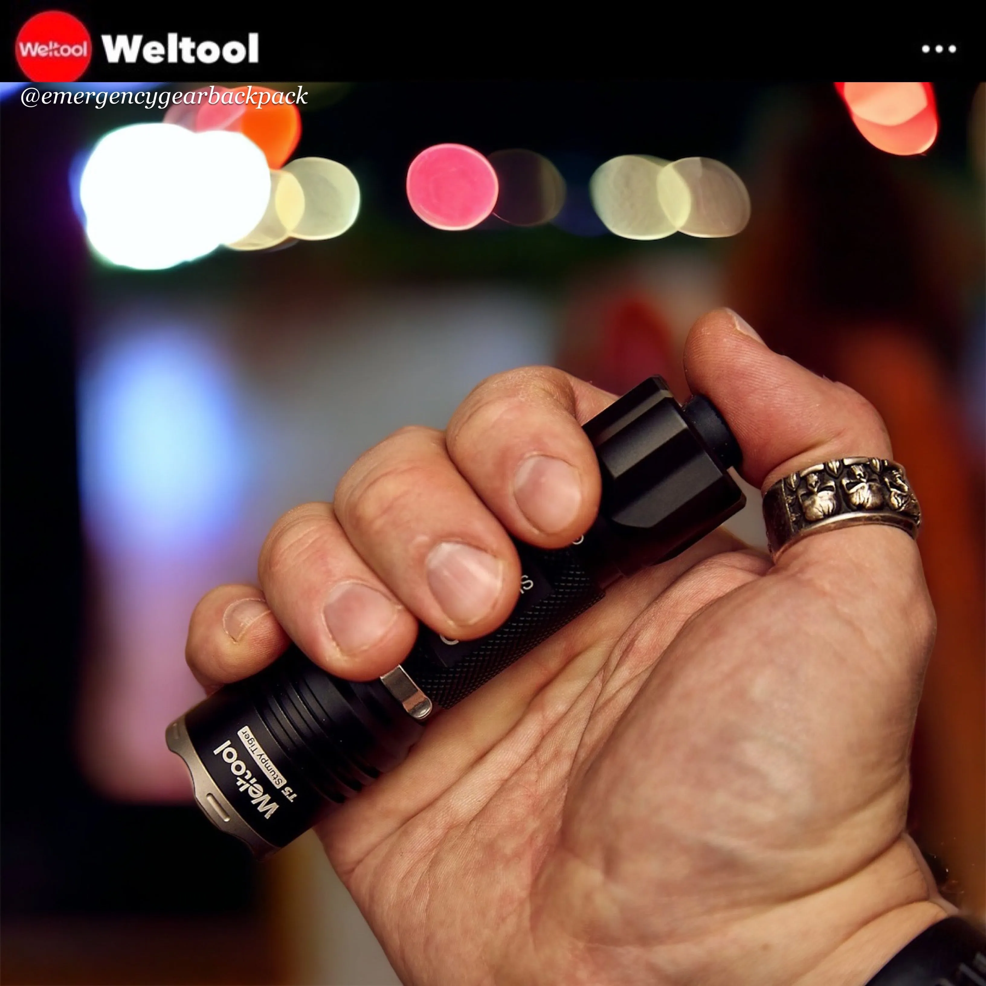 Weltool T5 420LMS 191M Compact Tactical Flashlight