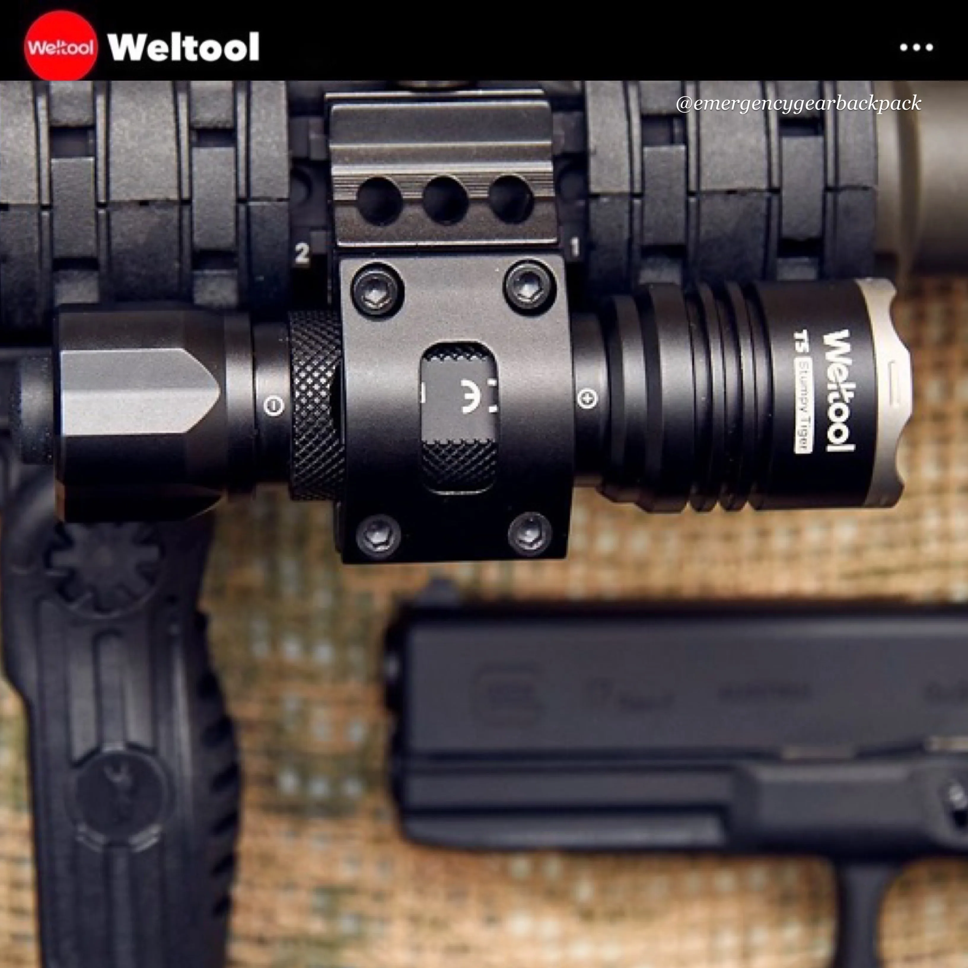 Weltool T5 420LMS 191M Compact Tactical Flashlight