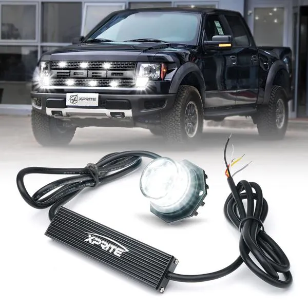 Xprite Conceal Series LED Hide-A-Way Emergency Strobe Light - White / White-Amber / Amber