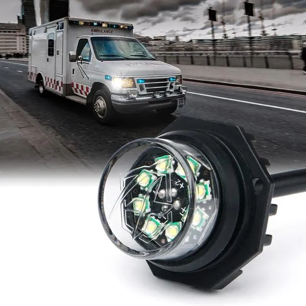 Xprite Conceal Series LED Hide-A-Way Emergency Strobe Light - White / White-Amber / Amber