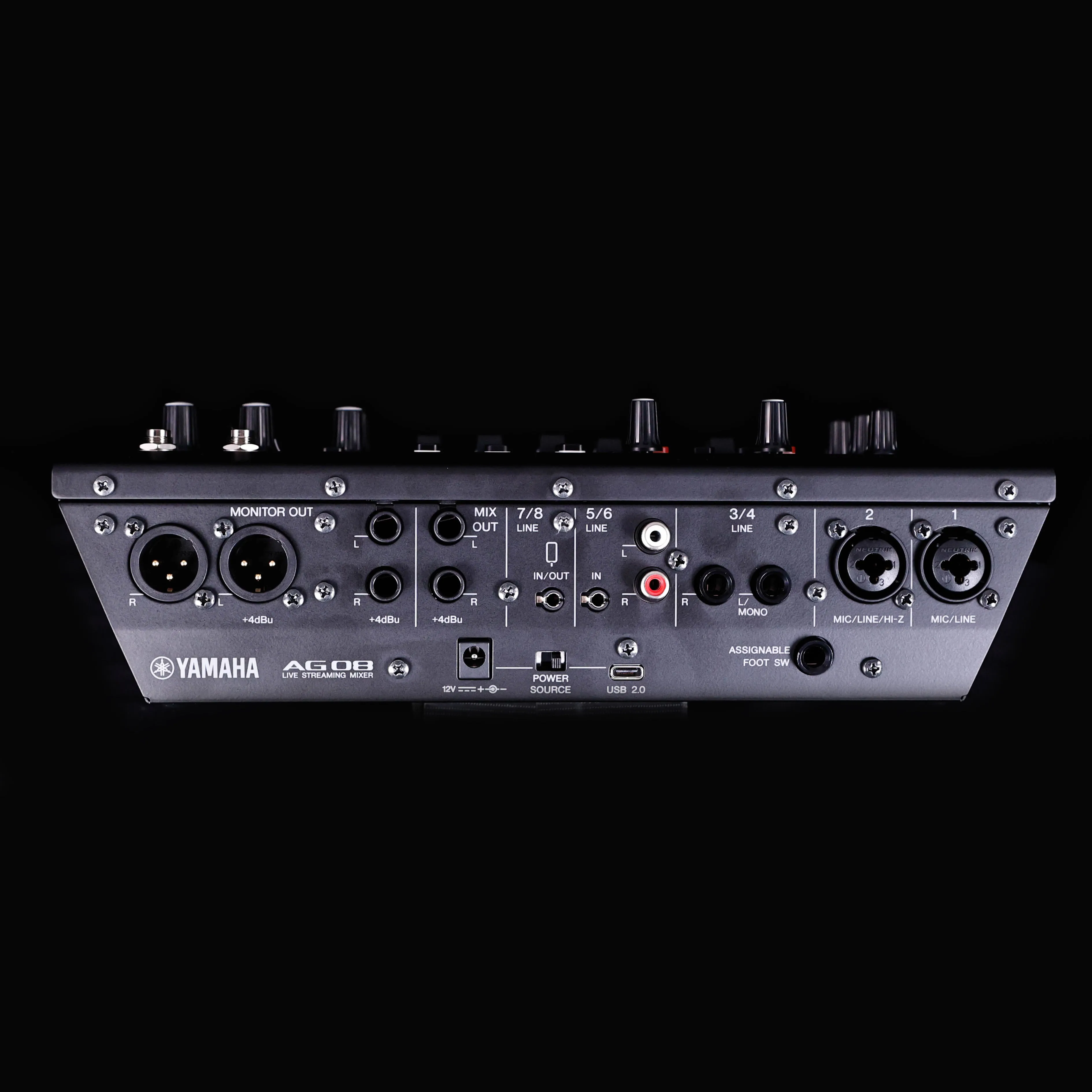 Yamaha AG08 8-channel Mixer/USB Interface for Mac/PC - Black