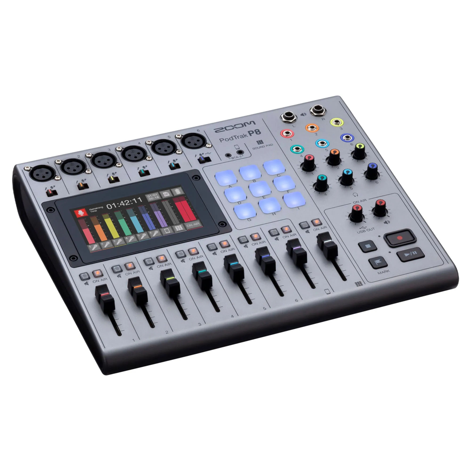 Zoom P8 PodTrak 8-Channel Podcasting Mixer
